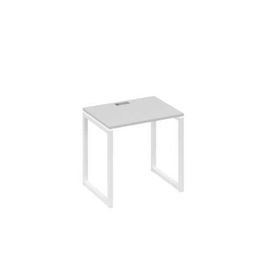 Стол письменный на металлокаркасе QUATTRO серый / металлокаркас белый