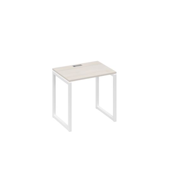 Стол письменный на металлокаркасе QUATTRO дуб / металлокаркас белый