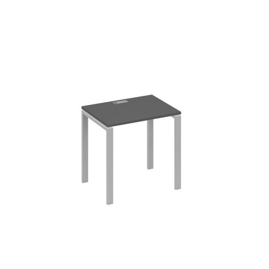 Стол письменный на металлокаркасе UNO антрацит премиум / металлокаркас серый