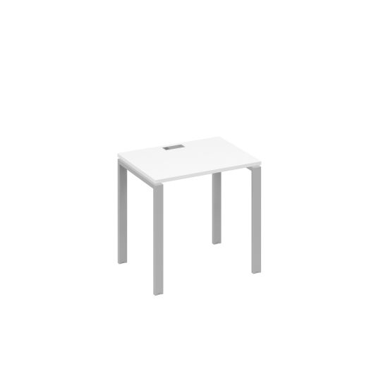 Стол письменный на металлокаркасе UNO белый премиум / металлокаркас серый