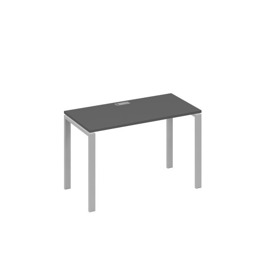 Стол письменный на металлокаркасе UNO антрацит премиум / металлокаркас серый