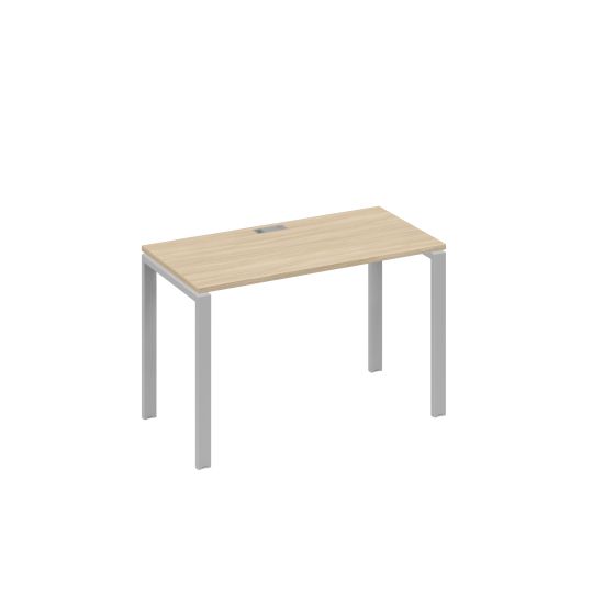 Стол письменный на металлокаркасе UNO дуб скандинавский / металлокаркас серый