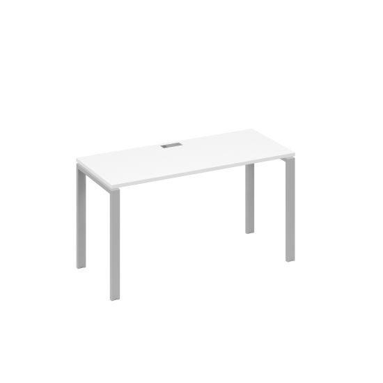 Стол письменный на металлокаркасе UNO белый премиум / металлокаркас серый