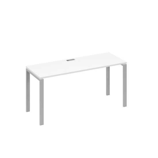Стол письменный на металлокаркасе UNO белый премиум / металлокаркас серый