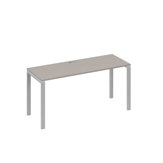 Стол письменный на металлокаркасе UNO мокко премиум / металлокаркас серый