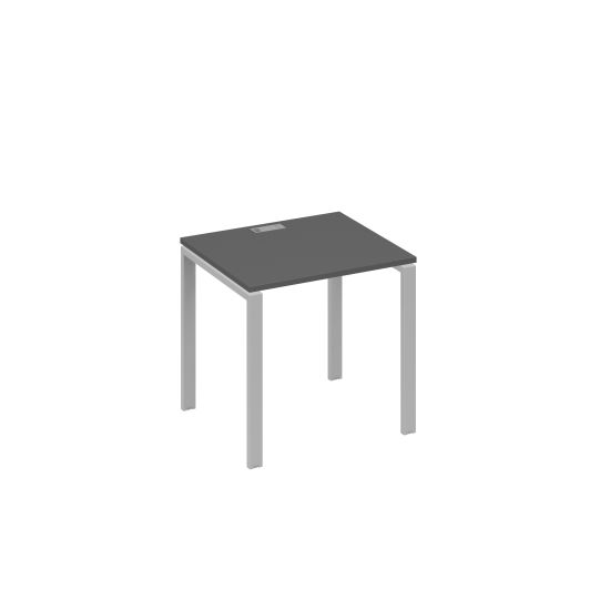 Стол письменный на металлокаркасе UNO антрацит премиум / металлокаркас серый