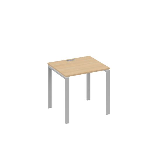 Стол письменный на металлокаркасе UNO натуральный дуб / металлокаркас серый