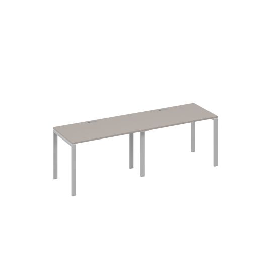 Станция на каркасе UNO 2х120 рабочая мокко премиум / металлокаркас серый