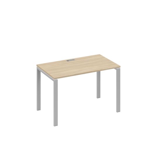 Стол письменный на металлокаркасе UNO дуб скандинавский / металлокаркас серый