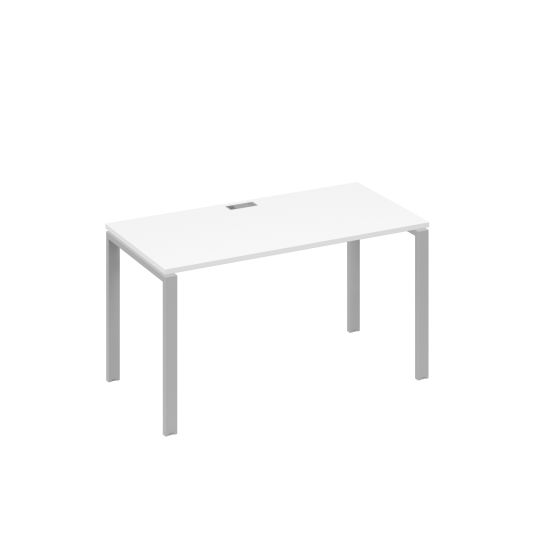 Стол письменный на металлокаркасе UNO белый премиум / металлокаркас серый