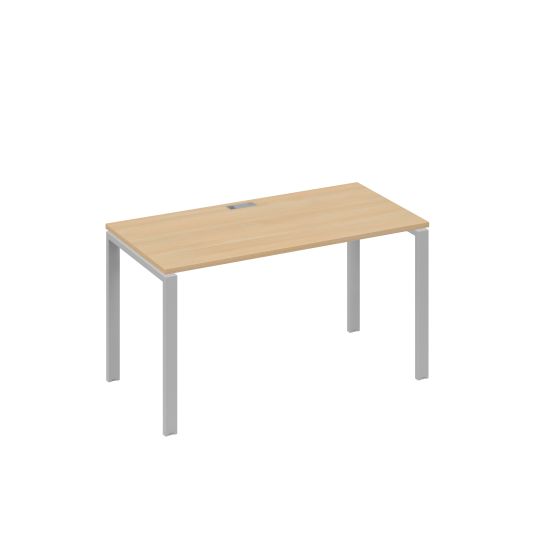 Стол письменный на металлокаркасе UNO натуральный дуб / металлокаркас серый