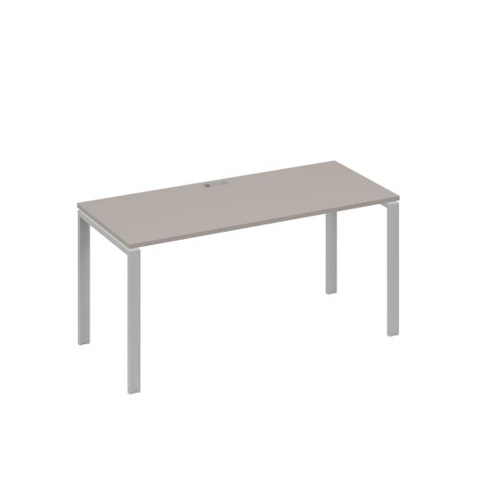 Стол письменный на металлокаркасе UNO мокко премиум / металлокаркас серый
