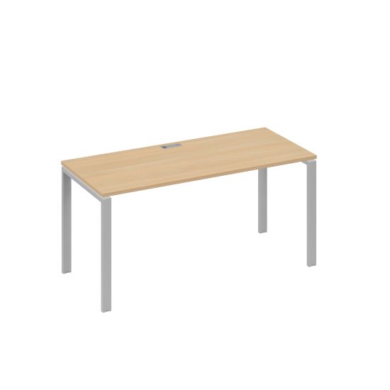 Стол письменный на металлокаркасе UNO натуральный дуб / металлокаркас серый