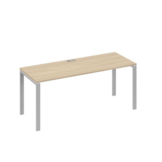 Стол письменный на металлокаркасе UNO дуб скандинавский / металлокаркас серый