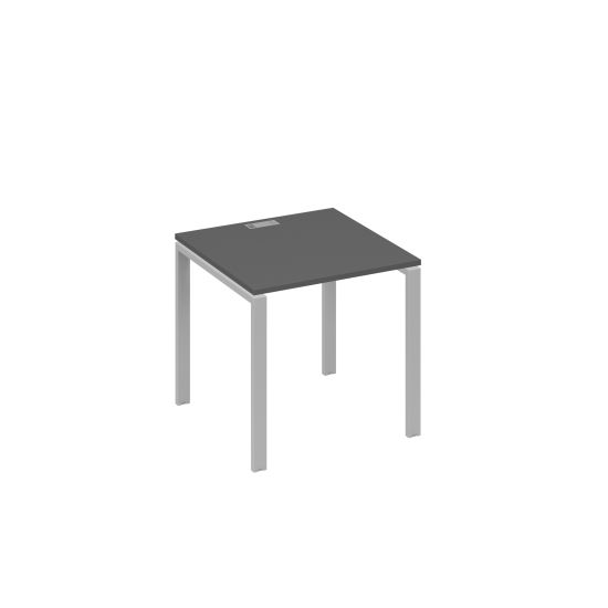 Стол письменный на металлокаркасе UNO антрацит премиум / металлокаркас серый