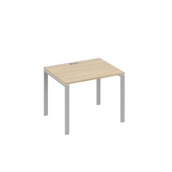 Стол письменный на металлокаркасе UNO дуб скандинавский / металлокаркас серый