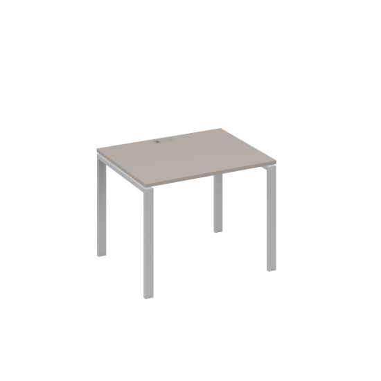 Стол письменный на металлокаркасе UNO мокко премиум / металлокаркас серый