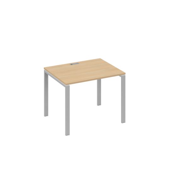 Стол письменный на металлокаркасе UNO натуральный дуб / металлокаркас серый