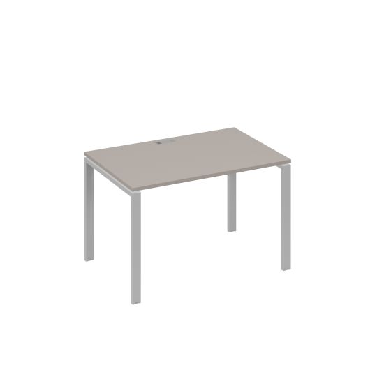 Стол письменный на металлокаркасе UNO мокко премиум / металлокаркас серый