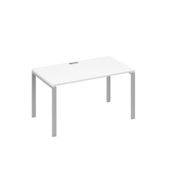 Стол письменный на металлокаркасе UNO белый премиум / металлокаркас серый