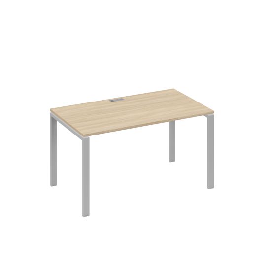 Стол письменный на металлокаркасе UNO дуб скандинавский / металлокаркас серый