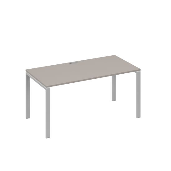 Стол письменный на металлокаркасе UNO мокко премиум / металлокаркас серый