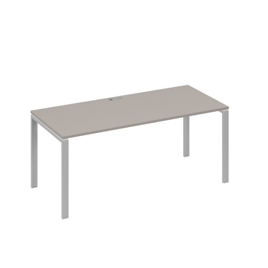 Стол письменный на металлокаркасе UNO мокко премиум / металлокаркас серый