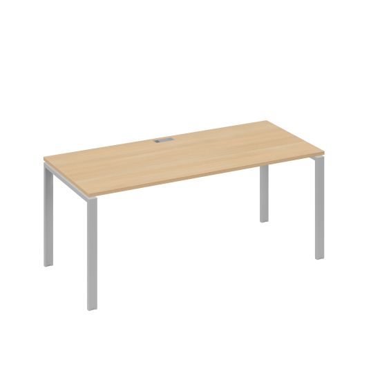 Стол письменный на металлокаркасе UNO натуральный дуб / металлокаркас серый