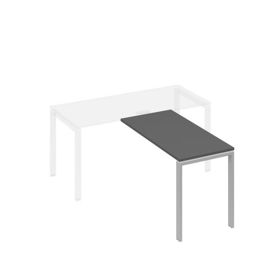 Брифинг-приставка каркас UNO антрацит премиум / металлокаркас серый