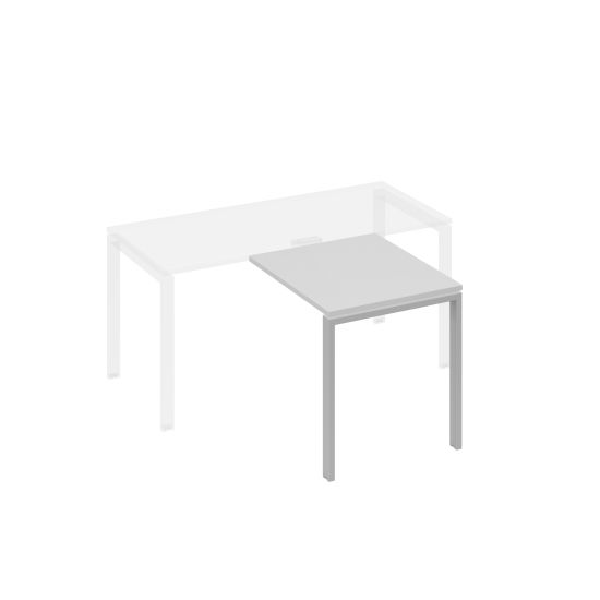 Брифинг-приставка каркас UNO металл серый / металлокаркас серый