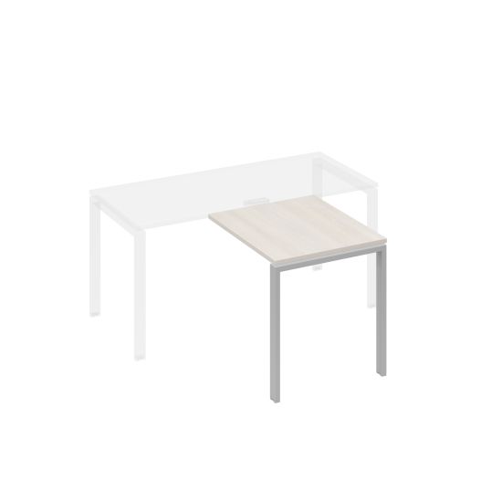 Брифинг-приставка каркас UNO металл дуб / металлокаркас серый