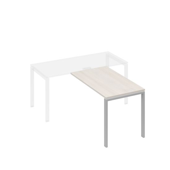 Брифинг-приставка на металлокаркасе UNO дуб / металлокаркас серый