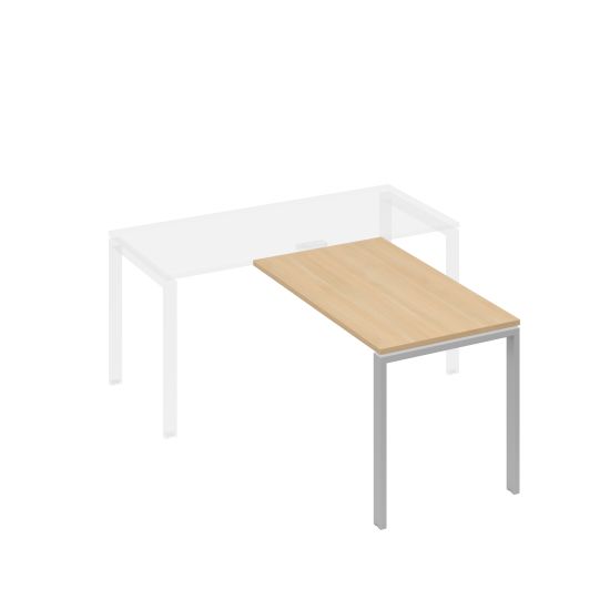 Брифинг-приставка на металлокаркасе UNO натуральный дуб / металлокаркас серый