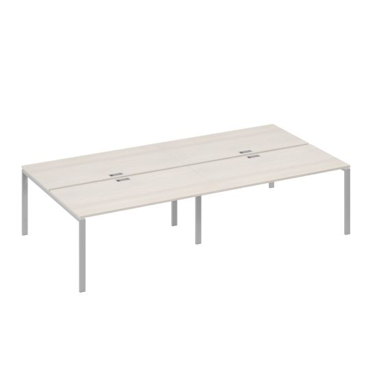 Станция рабочая на металлокаркасе UNO 4х160 дуб / металлокаркас серый