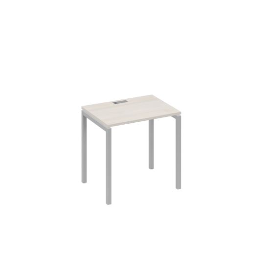 Стол письменный на металлокаркасе DUE дуб / металлокаркас серый