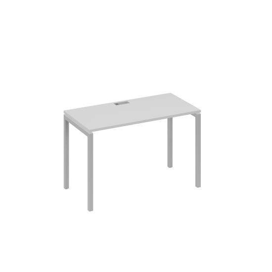 Стол письменный на металлокаркасе DUE серый / металлокаркас серый