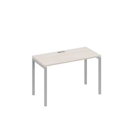 Стол письменный на металлокаркасе DUE дуб / металлокаркас серый