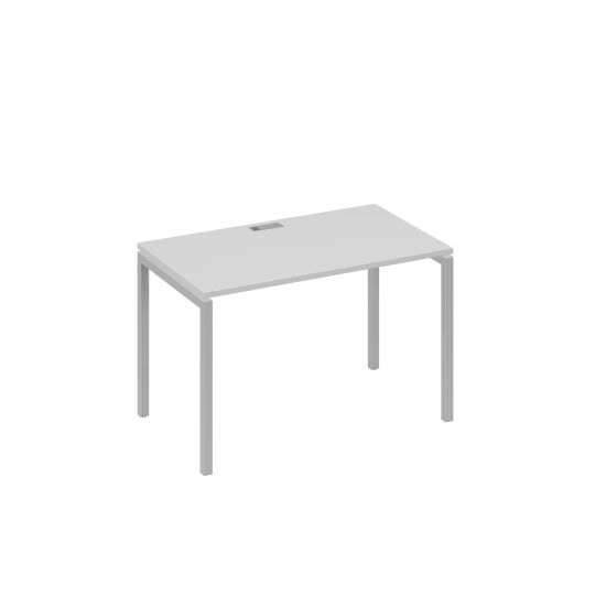 Стол письменный на металлокаркасе DUE серый / металлокаркас серый