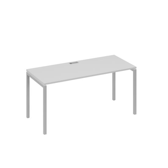Стол письменный на металлокаркасе DUE серый / металлокаркас серый