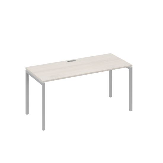 Стол письменный на металлокаркасе DUE дуб / металлокаркас серый