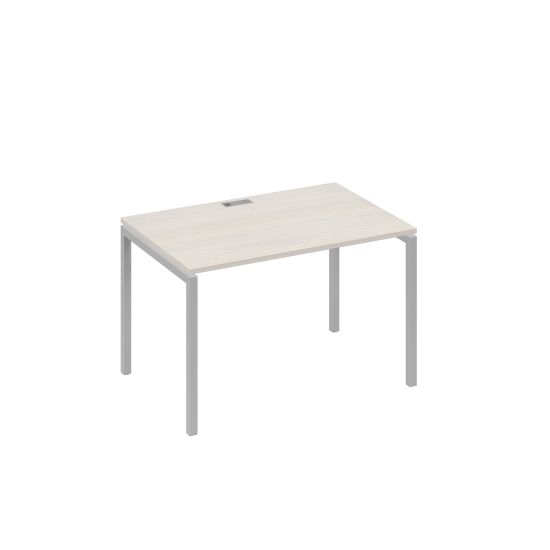 Стол письменный на металлокаркасе DUE дуб / металлокаркас серый