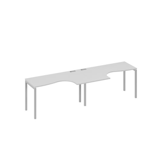 Рабочая станция Классика каркас DUE (2х140) серый / металлокаркас серый