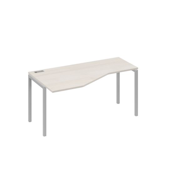 Стол эргономичный левый Технона металлокаркасе DUE дуб / металлокаркас серый