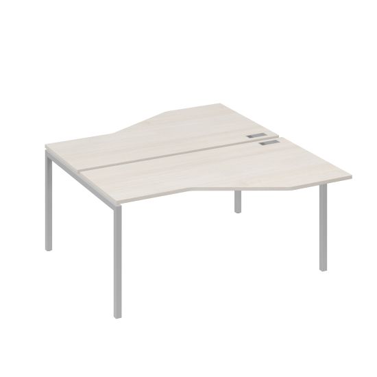 Рабочая станция опоры DUE столы Техно (2х160) дуб / металлокаркас серый