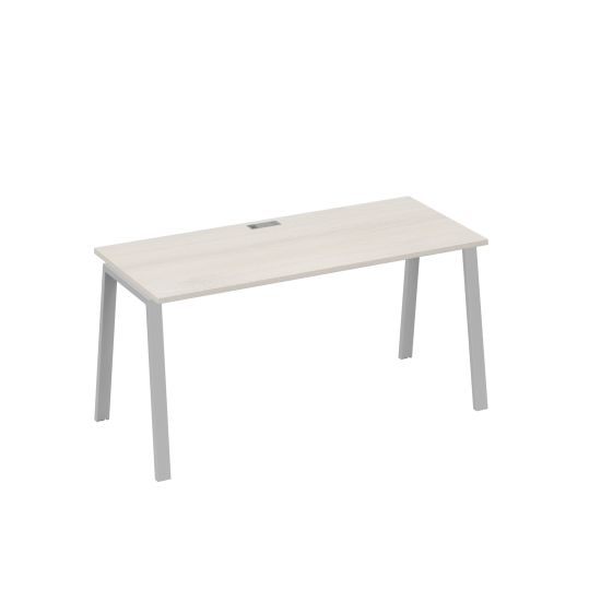 Стол письменный на металлокаркасе TRE дуб / металлокаркас серый