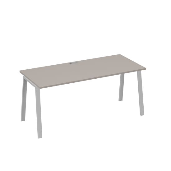 Стол письменный на металлокаркасе TRE мокко премиум / металлокаркас серый