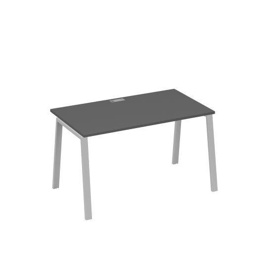 Стол письменный на металлокаркасе TRE антрацит премиум / металлокаркас серый