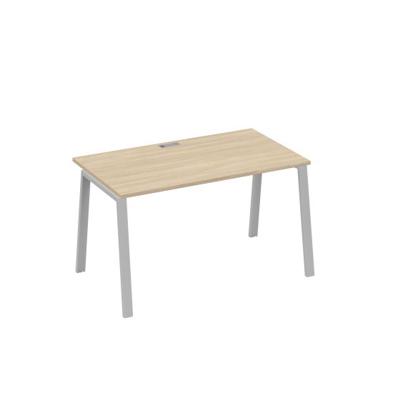 Стол письменный на металлокаркасе TRE дуб скандинавский / металлокаркас серый