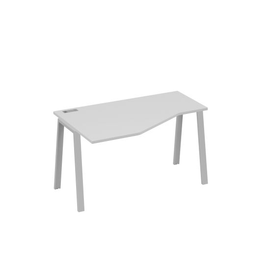 Стол Техно эргономичный левый металлокаркас TRE серый / металлокаркас серый