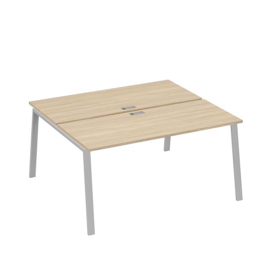 Станция 2х160 на опорах TRE дуб скандинавский / металлокаркас серый